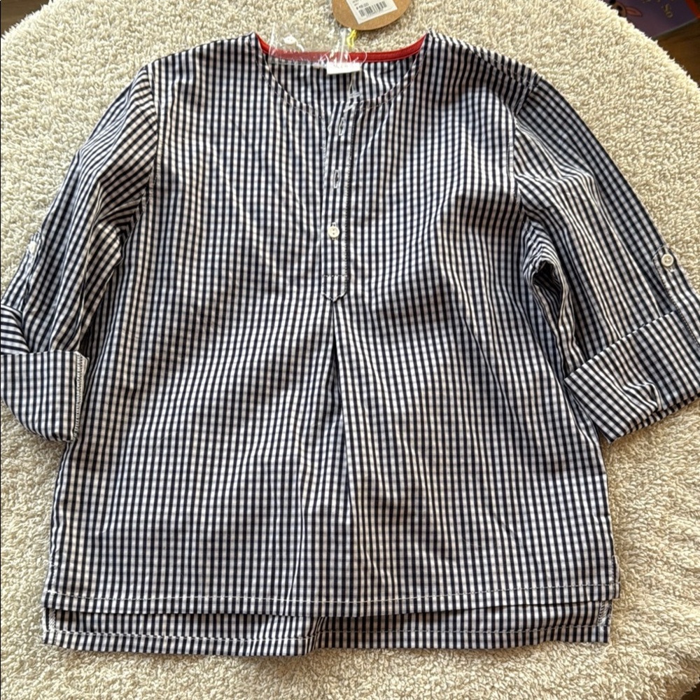 Egg collective Black and White Gingham Blouse